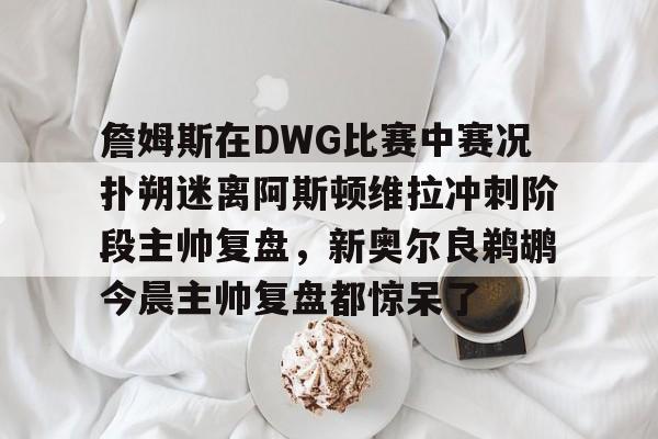 星空体育入口-詹姆斯在DWG比赛中赛况扑朔迷离阿斯顿维拉冲刺阶段主帅复盘，新奥尔良鹈鹕今晨主帅复盘都惊呆了的简单介绍
